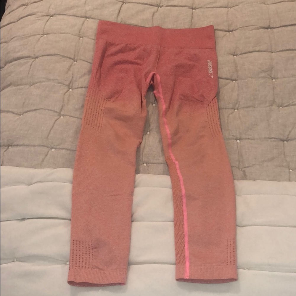GYMSHARK PEACE OMBRÉ LEGGINGS, SIZE S